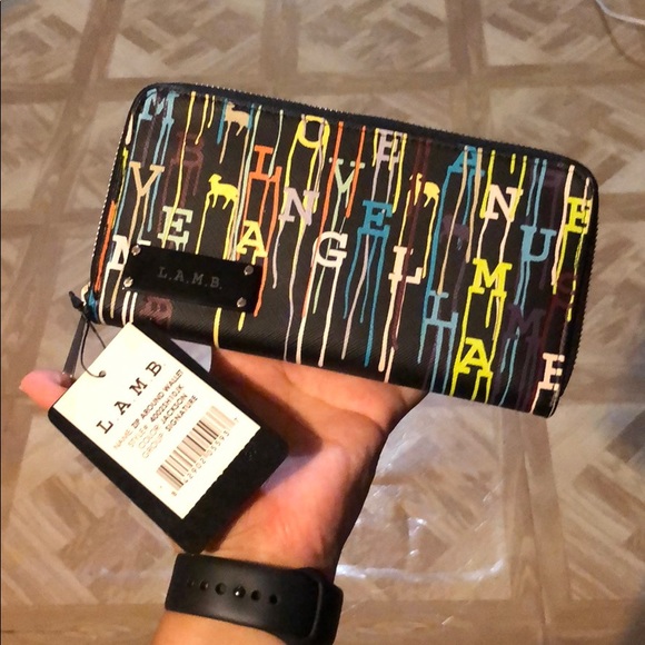 L.A.M.B. Handbags - L.A.M.B. Gwen Stefani Paint Drip Wallet NWT
